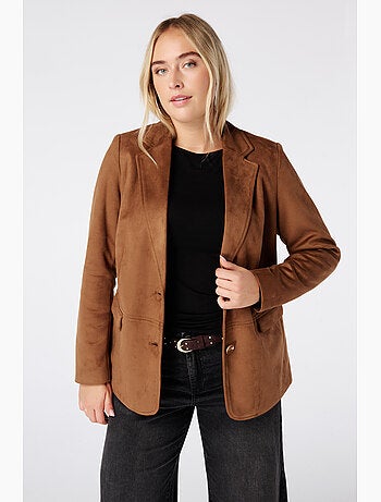 Ms mode blazer en suédine