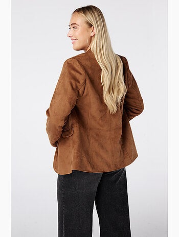 Ms mode blazer en suédine