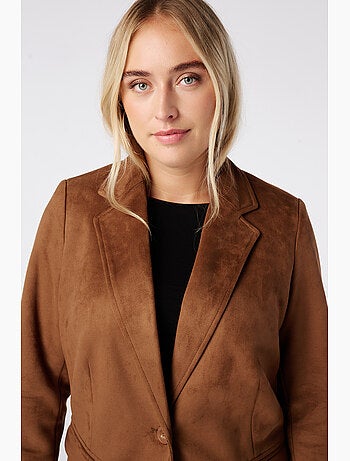 Ms mode blazer en suédine