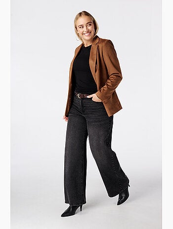 Ms mode blazer en suédine