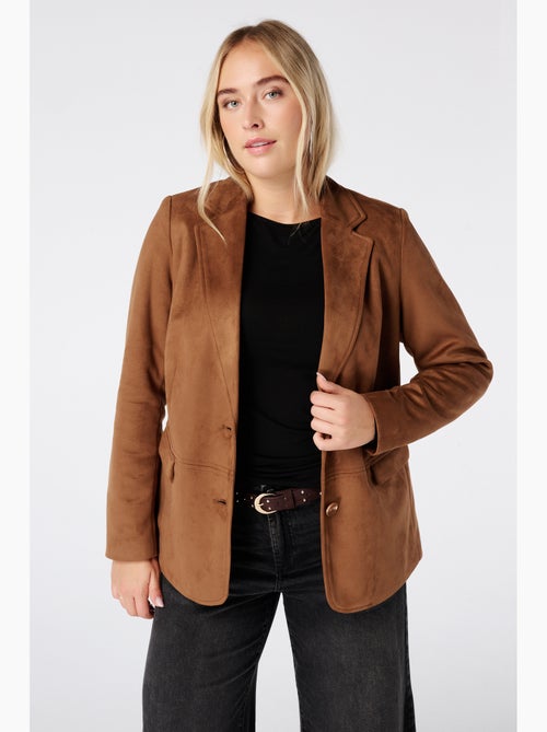 Ms mode blazer en suédine - Kiabi