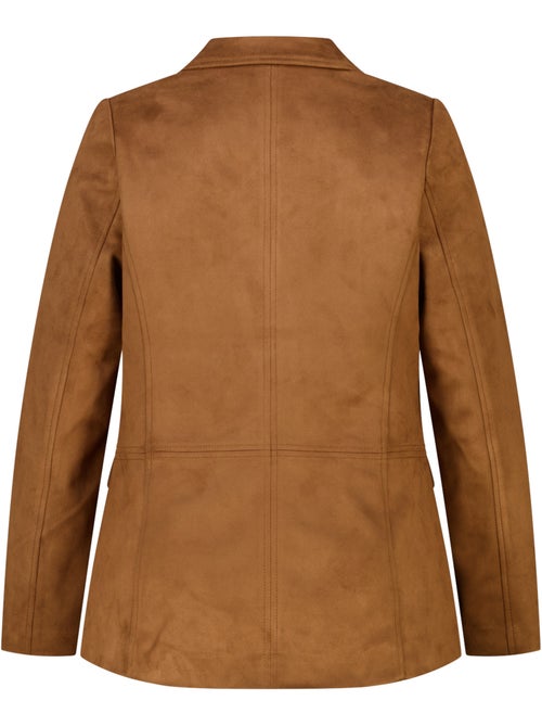 Ms mode blazer en suédine - Kiabi