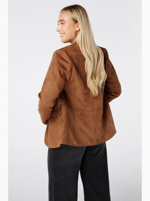 Ms mode blazer en suédine - Kiabi