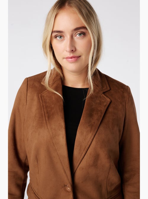 Ms mode blazer en suédine - Kiabi