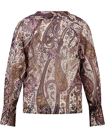Ms mode blouse avec foulard