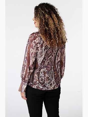 Ms mode blouse avec foulard