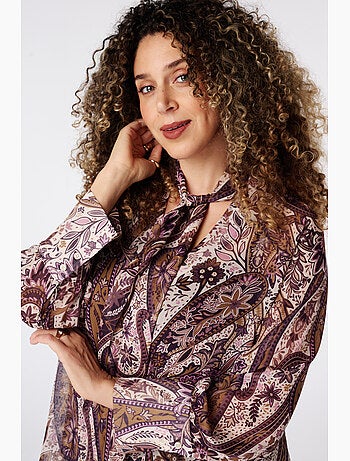 Ms mode blouse avec foulard