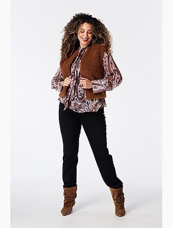 Ms mode blouse avec foulard