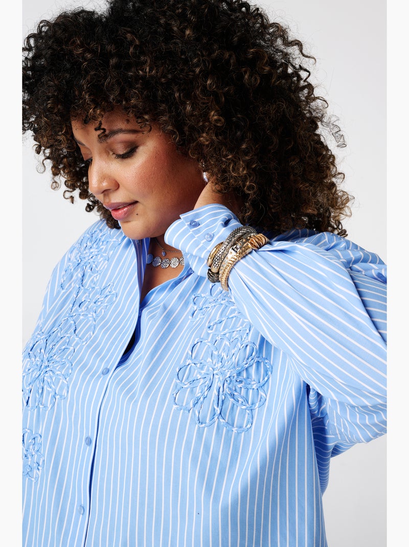Ms mode blouse rayée Bleu Bleu Bleu - Kiabi