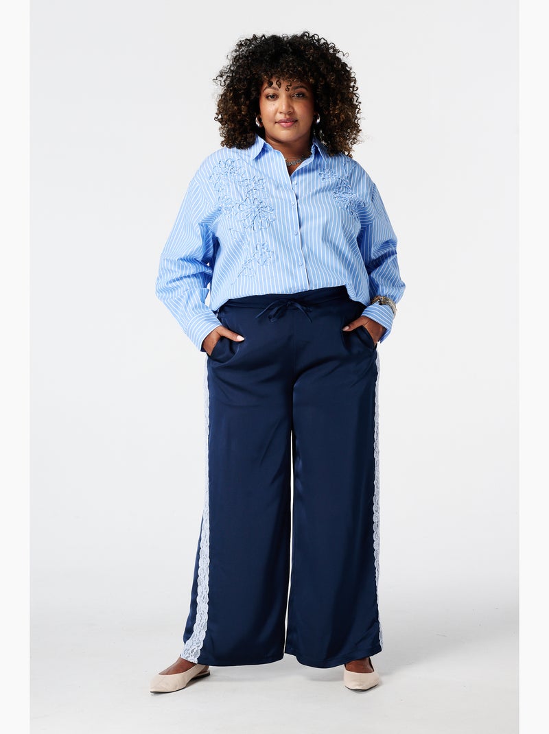 Ms mode blouse rayée Bleu Bleu Bleu - Kiabi