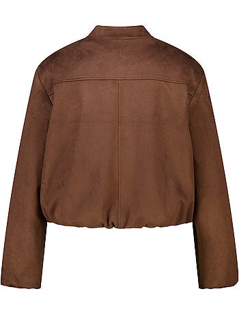 Ms mode blouson bomber en suédine