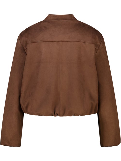 Ms mode blouson bomber en suédine - Kiabi