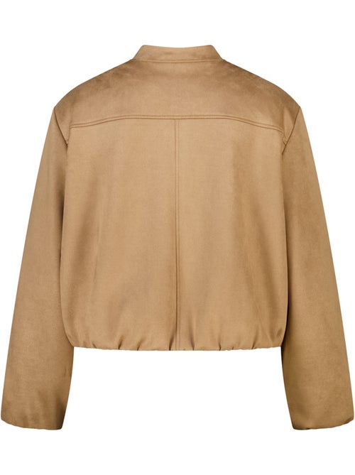 Ms mode blouson bomber en suédine - Kiabi