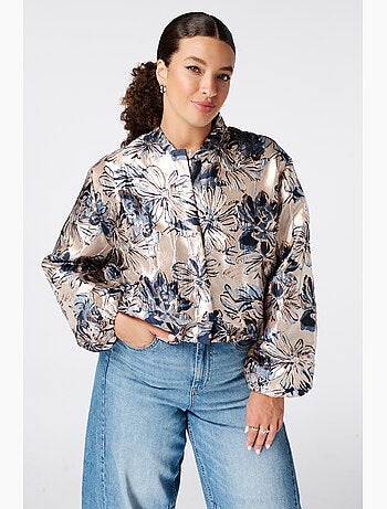 Ms mode blouson bomber jacquard