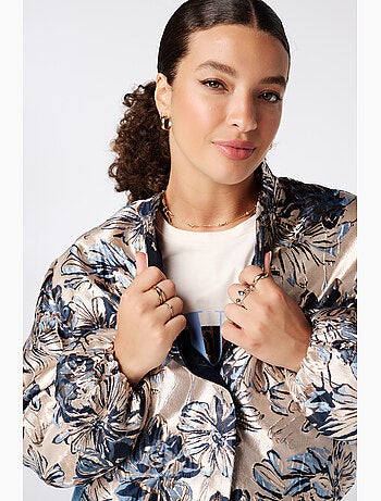 Ms mode blouson bomber jacquard