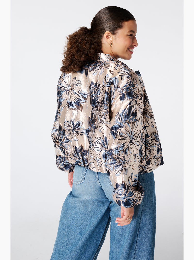 Ms mode blouson bomber jacquard Multicolore - Kiabi