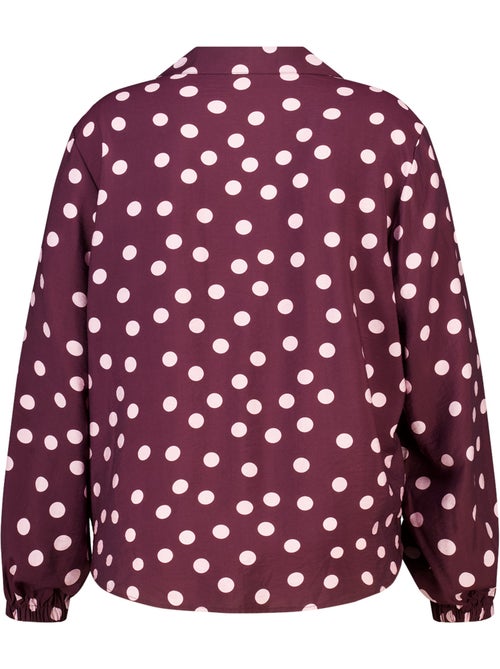 Ms mode chemisier blouse à pois - Kiabi Ms mode chemisier blouse à pois - Kiabi