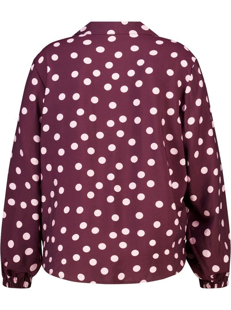 Ms mode chemisier blouse à pois Rouge carmin - Kiabi