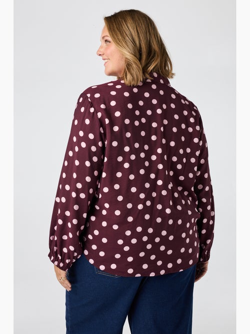 Ms mode chemisier blouse à pois - Kiabi Ms mode chemisier blouse à pois - Kiabi