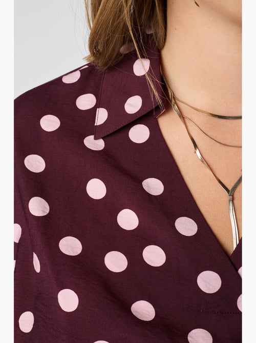Ms mode chemisier blouse à pois - Kiabi Ms mode chemisier blouse à pois - Kiabi