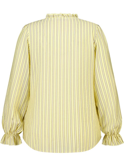 Ms Mode Chemisier blouse à volants - Kiabi Ms Mode Chemisier blouse à volants - Kiabi