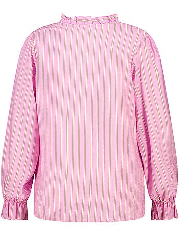 Ms Mode Chemisier blouse à volants