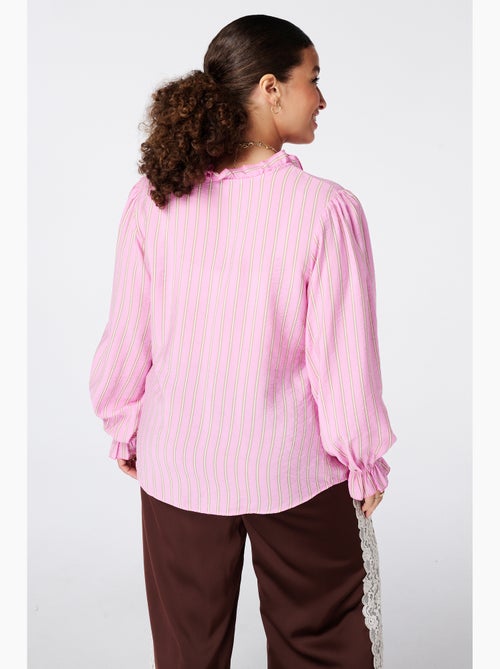 Ms Mode Chemisier blouse à volants - Kiabi Ms Mode Chemisier blouse à volants - Kiabi