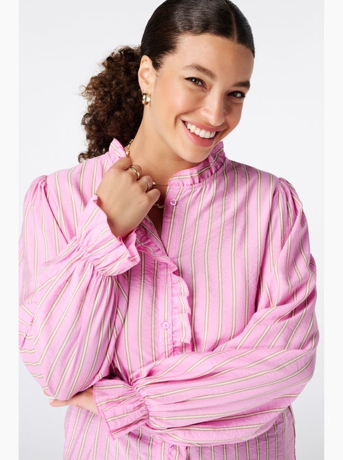 Ms Mode Chemisier blouse à volants - Kiabi Ms Mode Chemisier blouse à volants - Kiabi