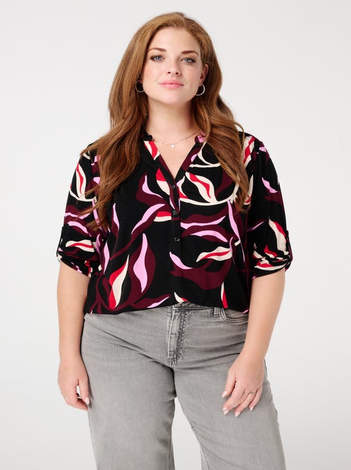 MS MODE Chemisier Blouse imprimée - Kiabi