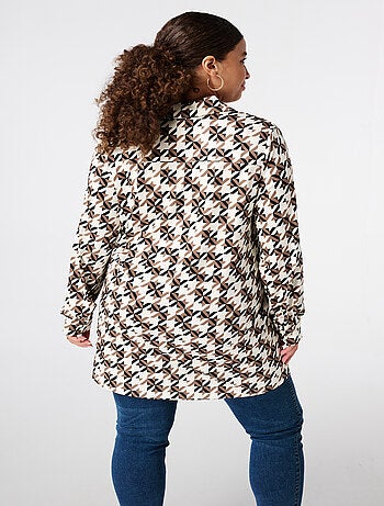 MS MODE Chemisier Blouse longue imprimée