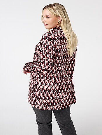 MS MODE Chemisier Blouse longue imprimée
