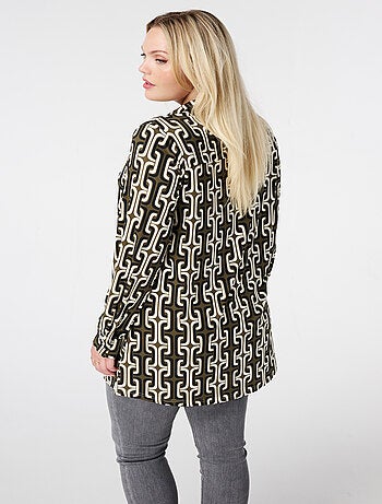 MS MODE Chemisier Blouse longue imprimée