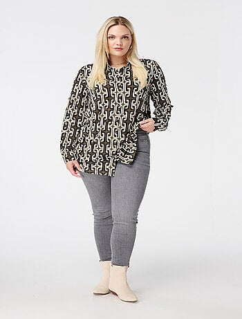 MS MODE Chemisier Blouse longue imprimée