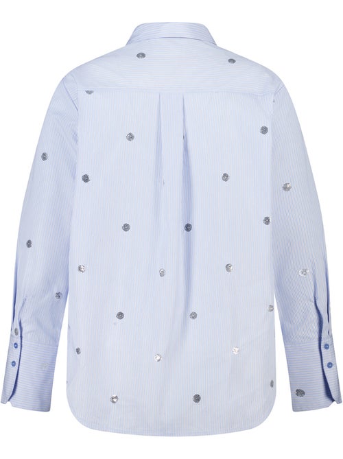 Ms Mode Chemisier blouse rayée avec perles - Kiabi Ms Mode Chemisier blouse rayée avec perles - Kiabi