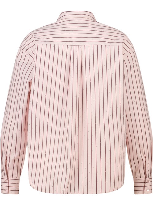Ms Mode Chemisier blouse rayée avec strass - Kiabi Ms Mode Chemisier blouse rayée avec strass - Kiabi