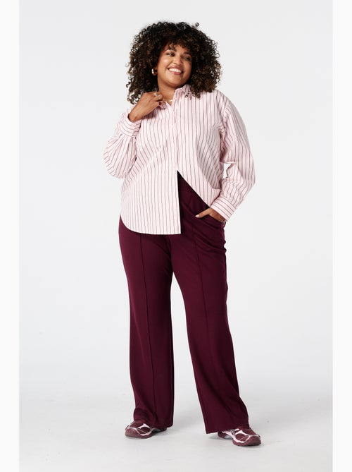 Ms Mode Chemisier blouse rayée avec strass - Kiabi Ms Mode Chemisier blouse rayée avec strass - Kiabi