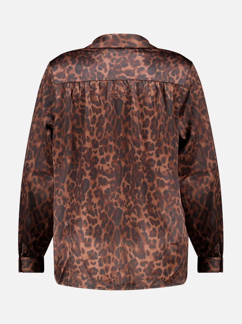 MS MODE Chemisier Chemisier à imprimé Marron - Kiabi