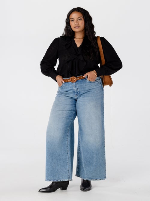 MS MODE Chemisier Chemisier à volants - Kiabi