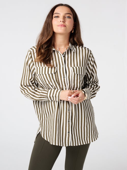 MS MODE Chemisier Chemisier oversize - Kiabi