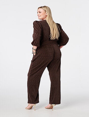 MS MODE combinaison Combinaison à paillettes avec ceinture