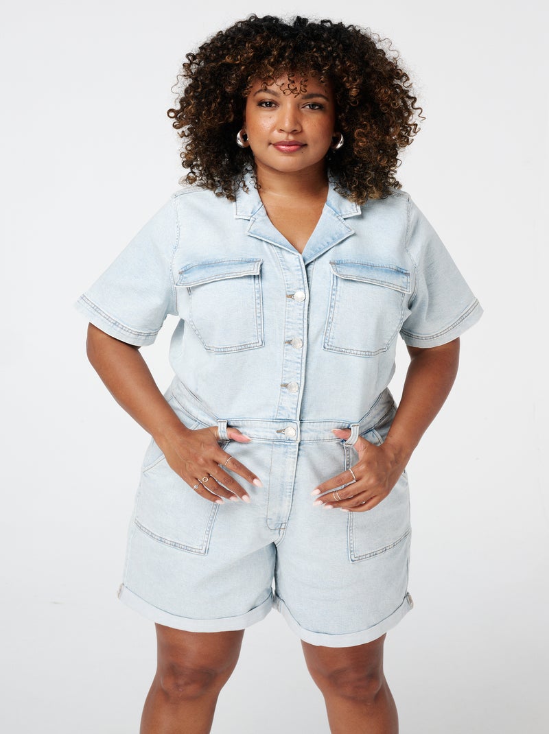 MS MODE combinaison Combinaison en jean Bleu - Kiabi