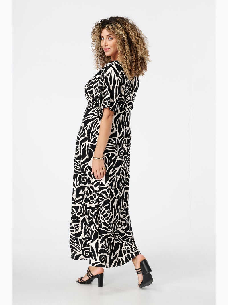 MS MODE combinaison Combinaison imprimée Noir Blanc - Kiabi