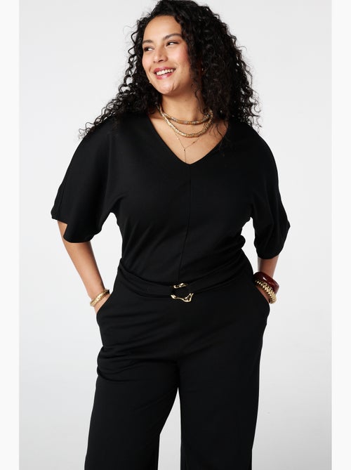 MS MODE combinaison Combinaison wide leg avec ceinture - Kiabi