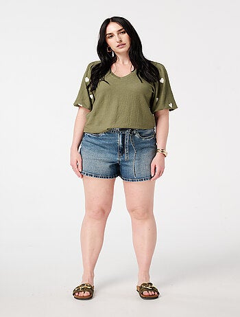 MS MODE Courts métrages Short avec ceinture