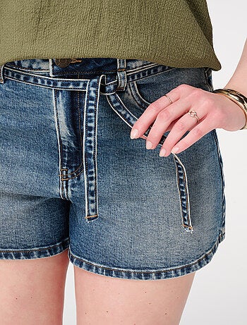MS MODE Courts métrages Short avec ceinture