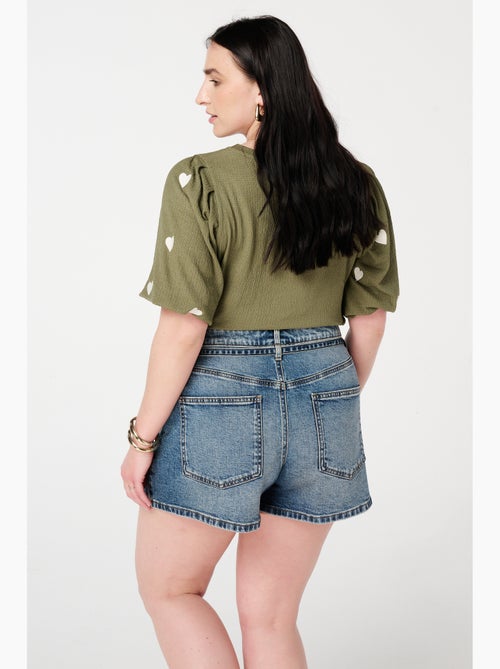 MS MODE Courts métrages Short avec ceinture - Kiabi