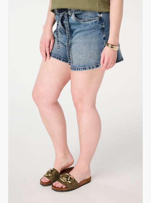 MS MODE Courts métrages Short avec ceinture - Kiabi
