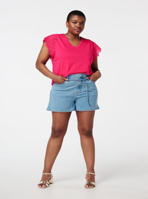 MS MODE Courts métrages Short ceinturé - Kiabi