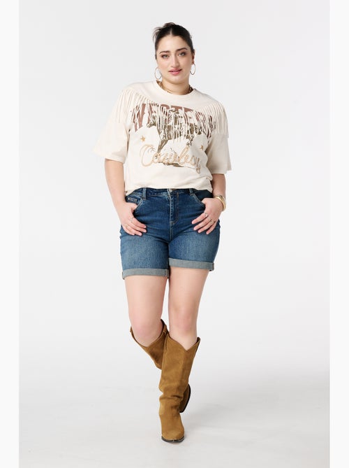 MS MODE Courts métrages Short en denim - Kiabi
