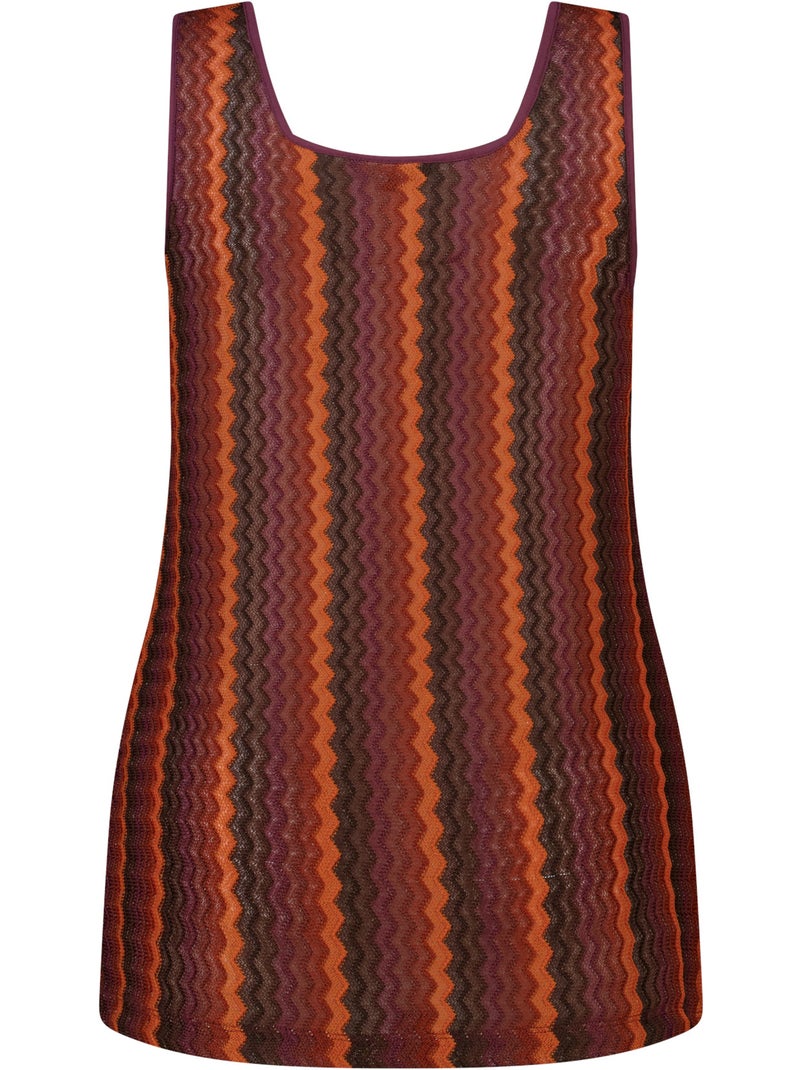 Ms mode débardeur avec imprimé zigzag Rouge brique - Kiabi